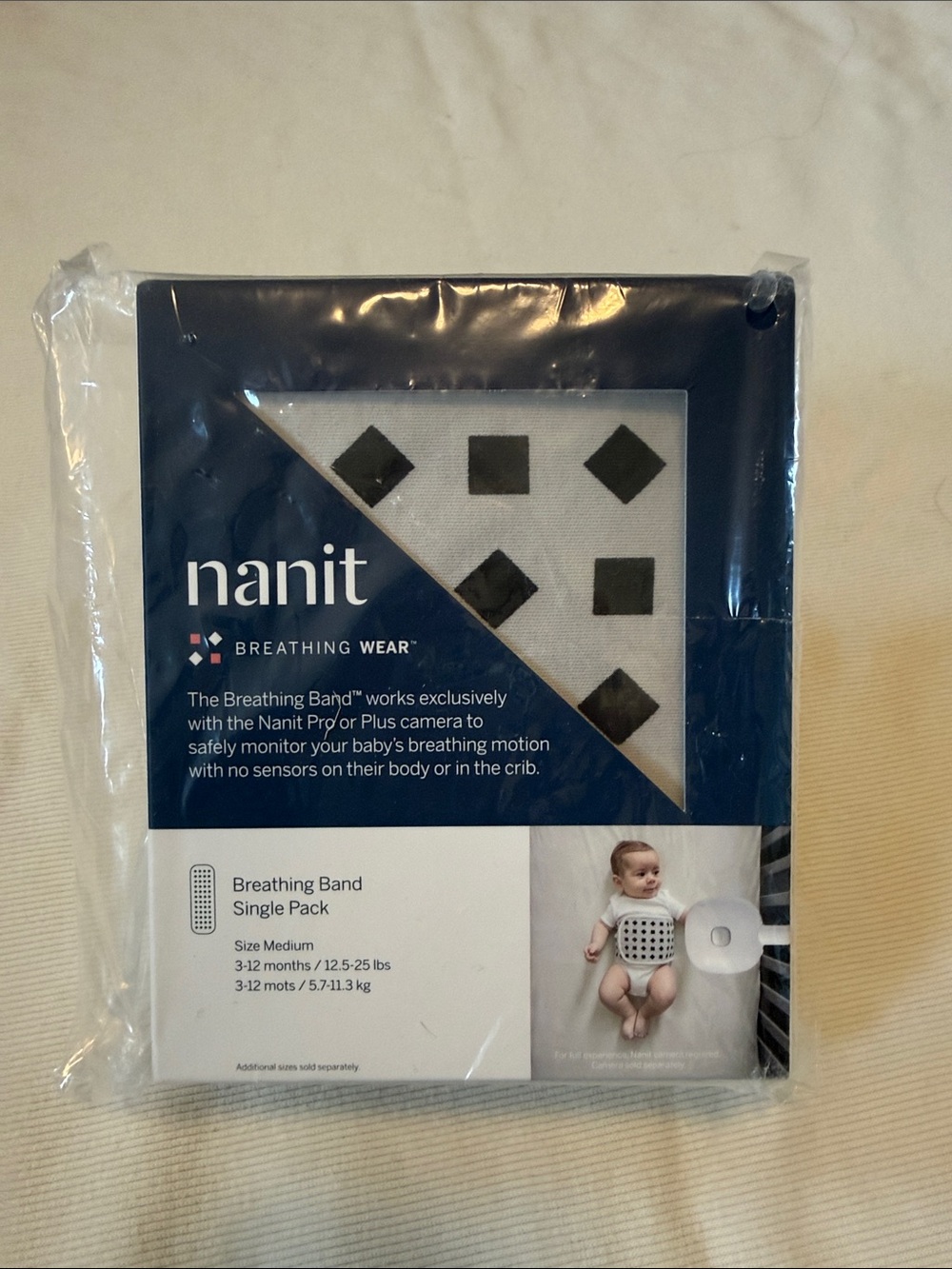 Nanit Breathing Band size medium (3-12m)
